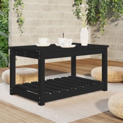 Table de jardin noir 82,5x50,5x45 cm bois massif de pin 548527548527