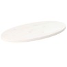 Dessus de table blanc 70x35x2,5 cm bois de pin massif ovale 548532548532