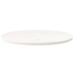 Dessus de table blanc 70x35x2,5 cm bois de pin massif ovale 548532548532