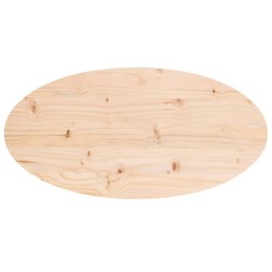 Plateau de table 80x40x2,5 cm Bois massif Pin Ovale 548533548533