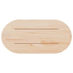 Plateau de table 60x30x2,5 cm Bois massif Pin Ovale 548540548540