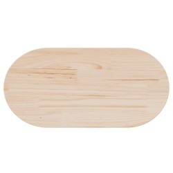 Plateau de table 60x30x2,5 cm Bois massif Pin Ovale 548540548540