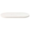 Dessus de table blanc 80x40x2,5 cm bois de pin massif ovale 548543548543