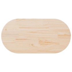 Plateau de table 110x55x2,5 cm Bois massif Pin Ovale 548545548545