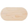 Plateau de table 110x55x2,5 cm Bois massif Pin Ovale 548545548545