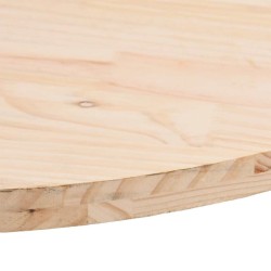 Plateau de table 90x45x2,5 cm Bois massif Pin Ovale 548546548546