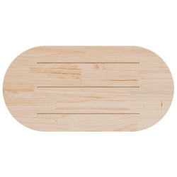 Plateau de table 100x50x2,5 cm Bois massif Pin Ovale 548548548548