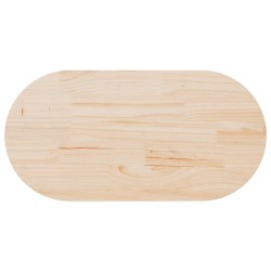 Plateau de table 100x50x2,5 cm Bois massif Pin Ovale 548548548548