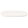 Dessus de table blanc 110x55x2,5 cm bois de pin massif ovale 548550548550