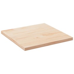 Plateau de table carré en bois de pin massif 70 x 70 x 2,5 cm 548551548551