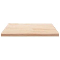 Plateau de table carré en bois de pin massif 70 x 70 x 2,5 cm 548551548551