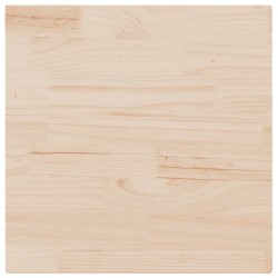 Plateau de table carré en bois de pin massif 70 x 70 x 2,5 cm 548551548551