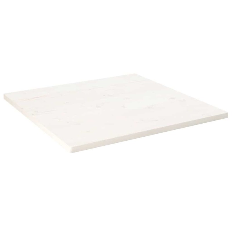 Dessus de table blanc 90x90x2,5 cm bois de pin massif 548572548572