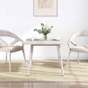 Dessus de table blanc 90x90x2,5 cm bois de pin massif 548572548572