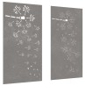 Décorations murales de jardin 2pcs 105x55 cm design de fleur 548574548574