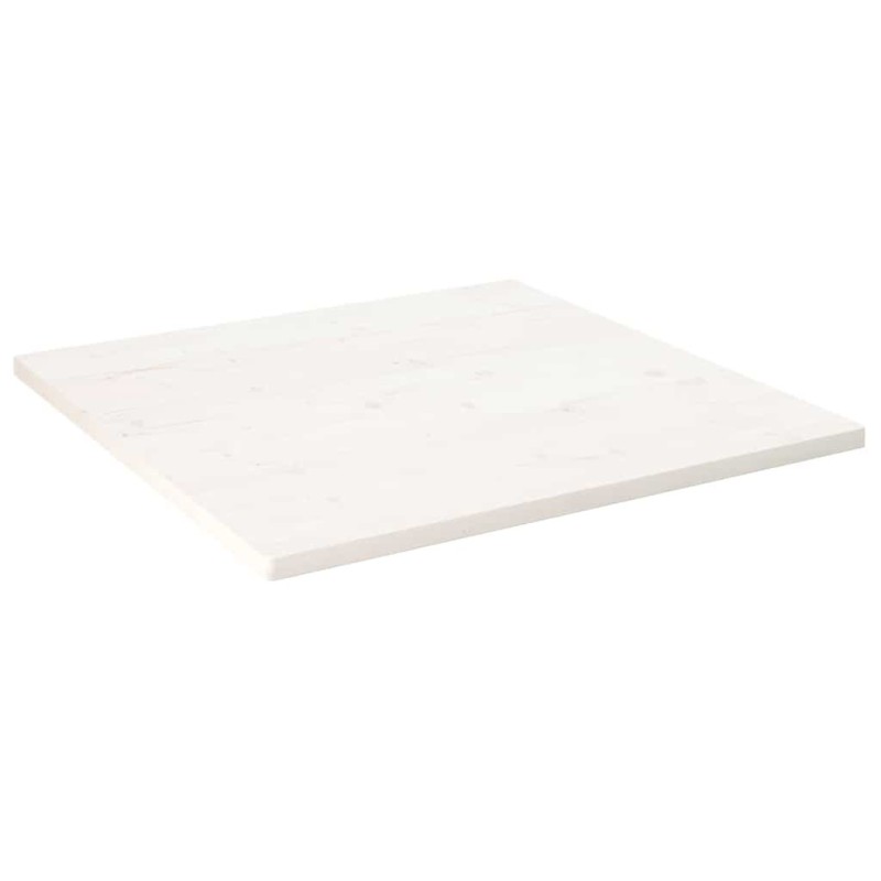 Dessus de table blanc 80x80x2,5 cm bois de pin massif 548585548585