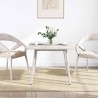 Dessus de table blanc 80x80x2,5 cm bois de pin massif 548585548585