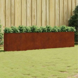 Lit surélevé de jardin 360x40x80 cm acier corten 548588548588