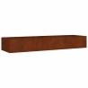 Lit surélevé de jardin 280x80x40 cm acier corten 548593548593