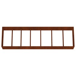 Lit surélevé de jardin 280x80x40 cm acier corten 548593548593