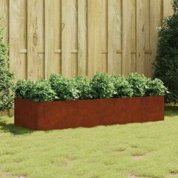 Lit surélevé de jardin 200x80x40 cm acier corten 548598548598