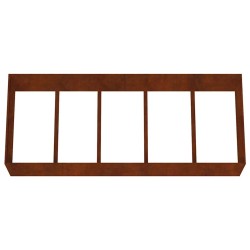 Lit surélevé de jardin 200x80x40 cm acier corten 548598548598