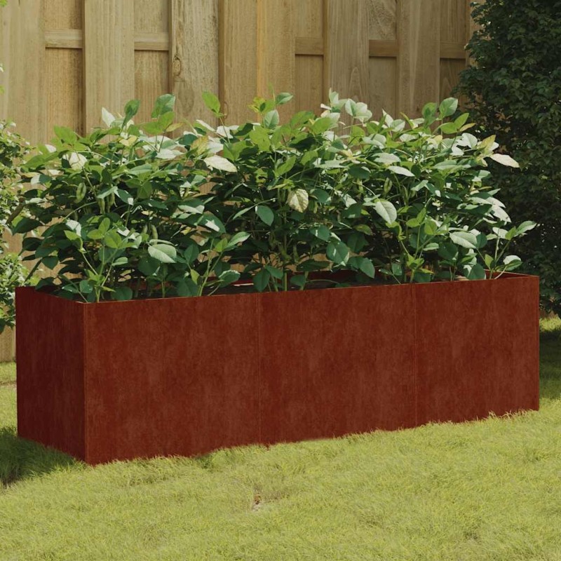 Lit surélevé de jardin 120x40x40 cm acier corten 548600548600