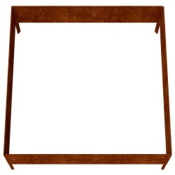 Lit surélevé de jardin 100x100x41 cm acier corten 548601548601