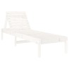 Chaises longues lot de 2 blanc 199,5x60x74cm bois massif de pin 548611548611