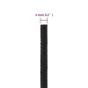 Corde de bateau Noir complet 4 mm 100 m Polypropylène 548614548614