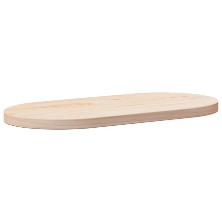 Plateau de table ovale en pin massif 70 x 35 x 2,5 cm 548615548615