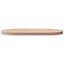 Plateau de table ovale en pin massif 70 x 35 x 2,5 cm 548615548615