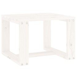 Table d'appoint de jardin blanc 40x38x28,5cm bois massif de pin 548626548626
