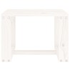 Table d'appoint de jardin blanc 40x38x28,5cm bois massif de pin 548626548626