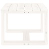 Table d'appoint de jardin blanc 40x38x28,5cm bois massif de pin 548626548626