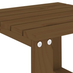 Table d'appoint jardin marron miel 40x38x28,5cm bois massif pin 548627548627