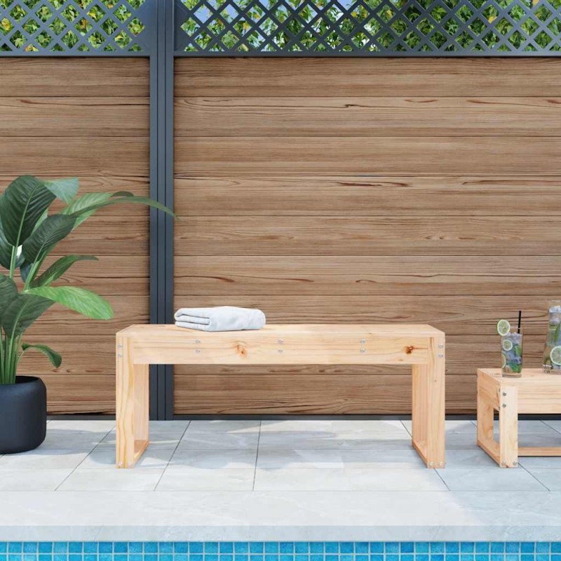 Banc de jardin 110x38x45 cm bois massif de pin 548632548632