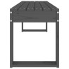 Banc de jardin gris 110x38x45 cm bois massif de pin 548640548640