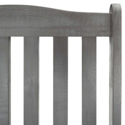Chaise à bascule avec coussins Gris Bois d'acacia massif 548646548646