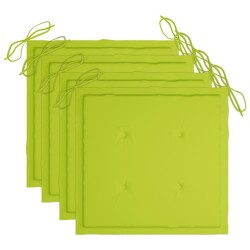 Chaises à manger d'extérieur lot de 3 et coussins Acacia massif 548653548653