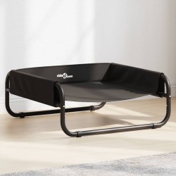 Lit surélevé pour chien anthracite tissu Oxford et acier 548665548665