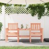 Banc de jardin avec table 2 places bois massif de douglas 548667548667