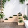 Jardinière 4 niveaux 80,5x79x36 cm bois de pin massif 548711548711