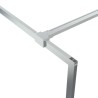 Paroi de douche Argenté 90x195 cm Verre ESG transparent 548738548738