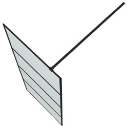 Paroi de douche Noir 80x195 cm Verre ESG dépoli 548739548739