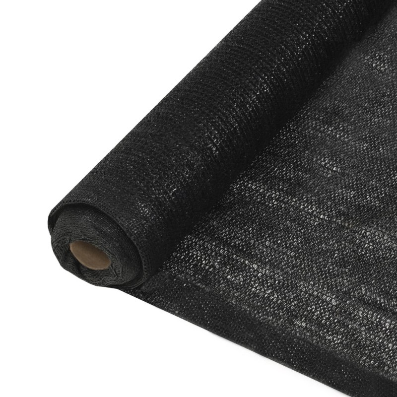 Filet brise-vue PEHD 2 x 25 m Noir 548741548741