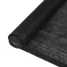 Filet brise-vue PEHD 2 x 25 m Noir 548741548741