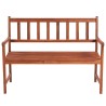 Banc de jardin avec coussin 120 cm Bois d'acacia massif 548747548747
