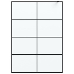 Paroi de douche Noir 140x195 cm Verre ESG dépoli 548748548748