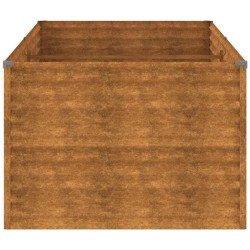 Lit surélevé de jardin 196x100x69 cm acier corten 548752548752